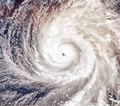 the eye of a hurricane